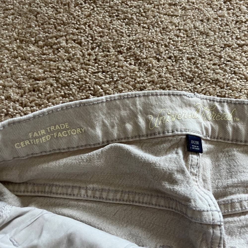 Khaki colored jeans